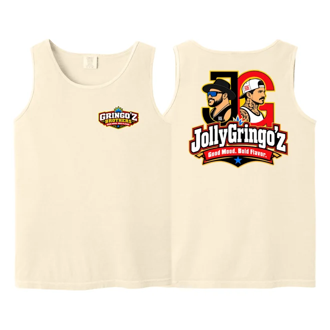 Gringo'z Brothers Tank, Cream