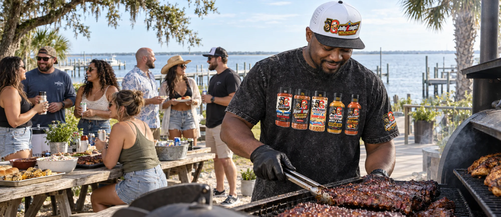 Merch at a cookout
